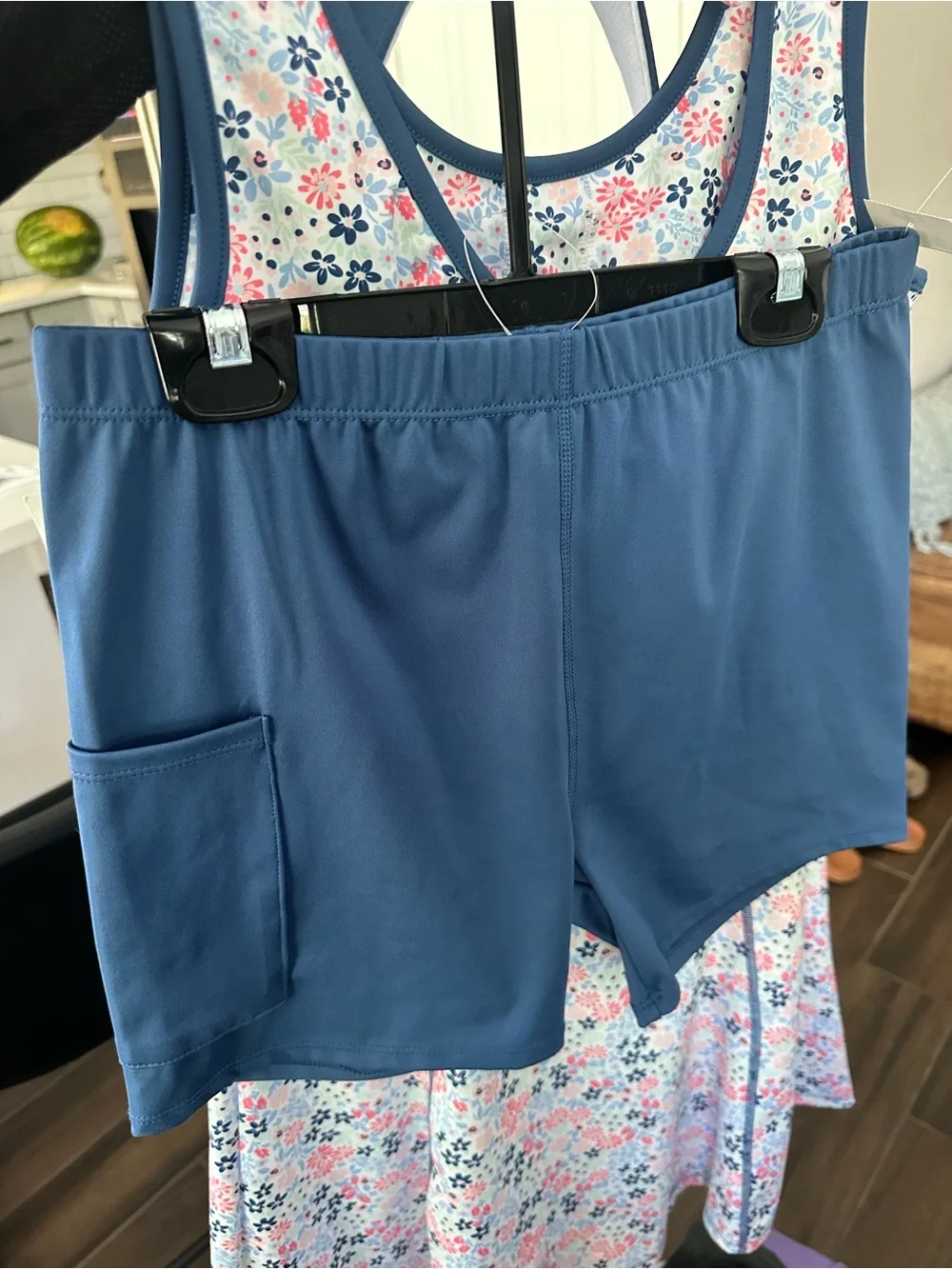 Tommy Bahama Active Floral Tennis Dress, shorts & visor set. UPF 50 Small